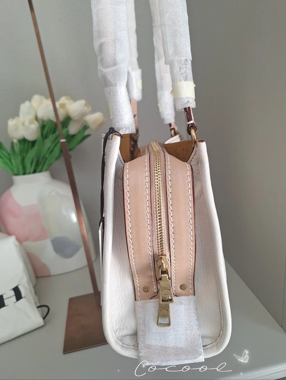 NWT COACH 1941 ROGUE SHOULDER BAG 28484 CHALK RARE